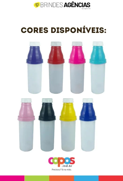 Garrafa Bicolor com copo